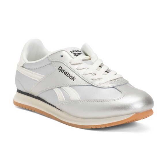 NEW REEBOK Leather Fiori Retro Sneakers in silver for women 1125 2m4 - Picture 4 of 4